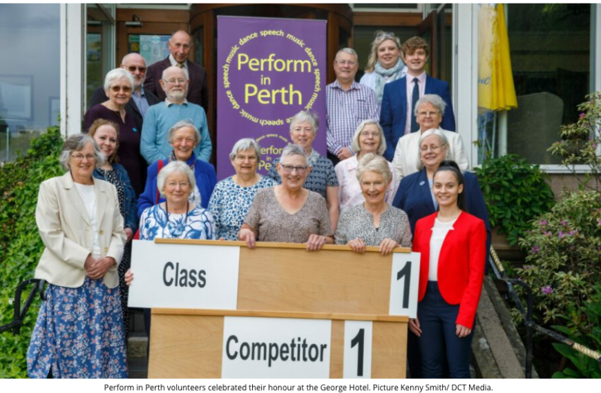 Perform in Perth volunteers are awarded highest honour for their service