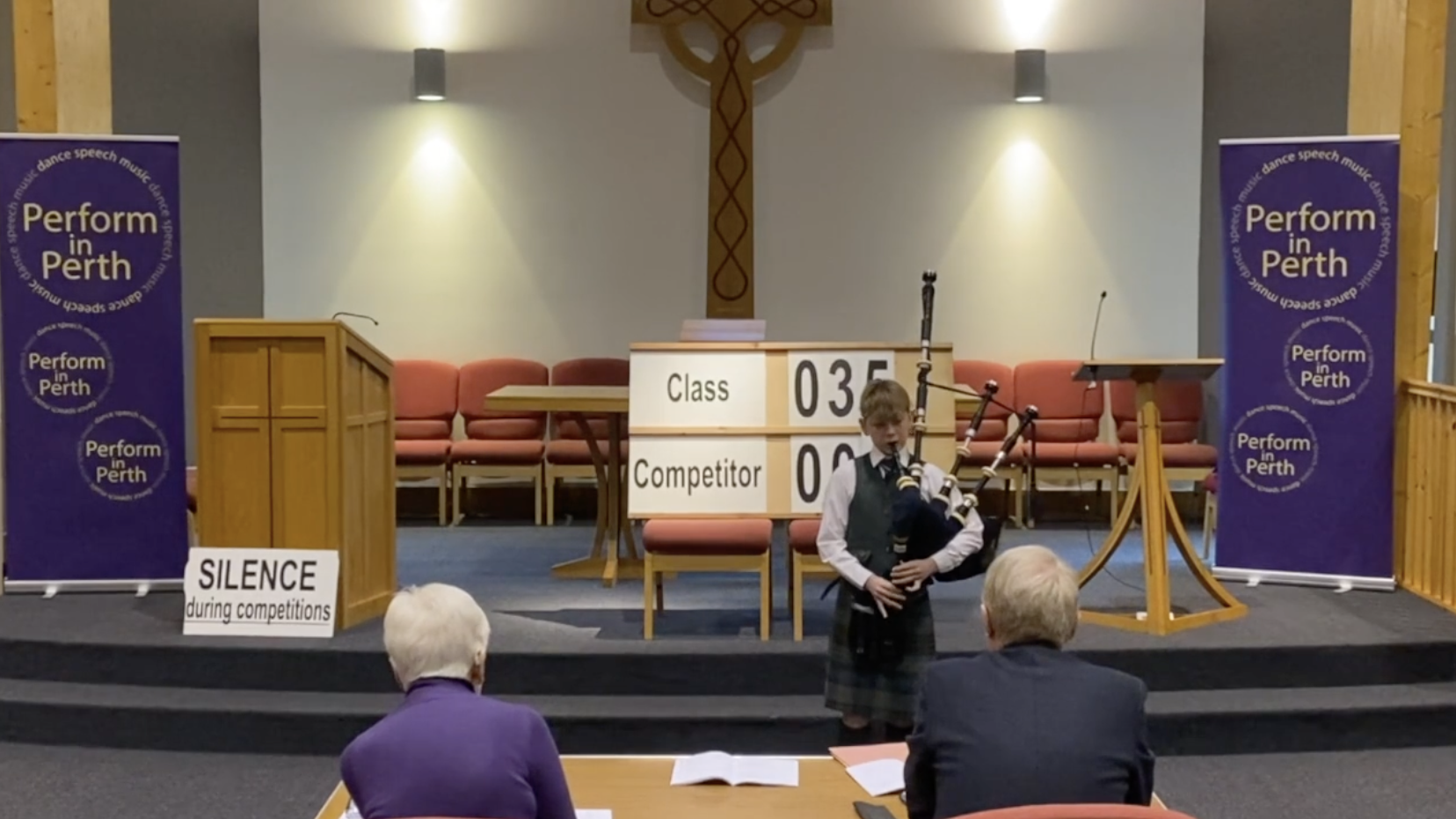 Day 5, Bankfoot Church, Piping…